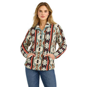 Wrangler Women's Retro Quarter-Zip Sherpa Pullover, Supersoft Fleece, Green Multi, XL, 112367332-XL