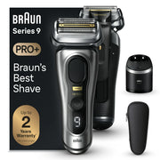 Braun 91530214 Series 9 PRO+ Electric Shaver, 6in1 SmartCare Center & Travel Case, 9567cc Silver