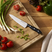 Henckels Everpoint 5.5-in Stainless Steel Prep Knife, Black Triple Rivet Handle, Full Tang, Rust Resistant, 1033516