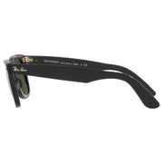 Ray-Ban Original Wayfarer RB2140 Glass Sunglasses - Polished Black/Green Classic - Large