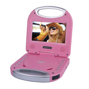 ProScan Portable DVD Player, 7-Inch Widescreen Display, Built-In Stereo Speakers, Pink, PDVD7049-PINK