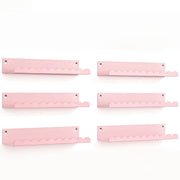 AMIENIV 6-Piece Pink Metal Floating Shelves, 16 in, Cloud Shape with Scalloped Edge for Girls Room Nursery