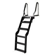 Lippert Pontoon Boat Ladder, Slip-Resistant Steps, Stainless Steel Handrails, Powder-Coated Aluminum, Saltwater Rated, 400 lb Capacity, 2025041871