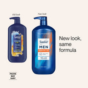 Suave Men Hydrating 3-in-1 Hair, Body, Face Wash with Glycerin and Vitamin E, Citrus Musk, 30 Fl Oz