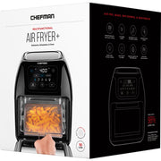 CHEFMAN RJ38-10-RDO-V2 Digital Air Fryer plus Rotisserie Dehydrator Oven Black 10L