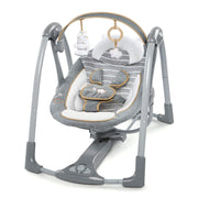Ingenuity 11023-3-ES Boutique Collection Swing 'n Go Portable Swing - Bella Teddy