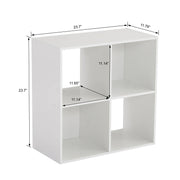 Mainstays 676230075 4 Cube Storage Organizer, White
