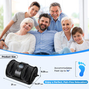 Anqdy Foot Rolling Massager Machine with Heated Therapy, Remote Control, Portable Design, Black