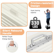 AMZFUN 20 Inch Carry On Luggage, Aluminium Frame, PC ABS Hard Shell, No Zipper with Double TSA Locks, White, HH-802-28-WHITE