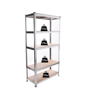 FCH Ktaxon Heavy Duty 5 Tier Shelf Garage Shelving Unit - Material: Steel & MDF