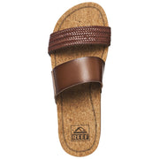 Reef Cushion Vista Hi Braided Slide Sandals for Ladies - Chocolate - 6M