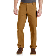 Carhartt Men's Relaxed Straight Rugged Flex Duck Dungaree Pants, Brown, 44W x 30L, 103279