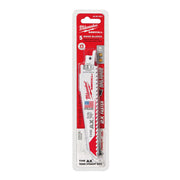 Milwaukee 48-00-5021 The Ax : 6-Inch 5/8 Teeth per Inch Sawzall Blade, 5-Pack