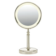 Conair Lighted Satin Nickel Makeup Mirror