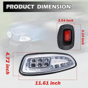 Partiue Golf Cart LED Light Kit for EZGO RXV 2008-2015, 12V Street Legal Deluxe System with Turn Signal, Brake Lights, Horn, Fits Gas and Electric