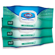Clorox Disinfecting Wipes, Bleach Free, Fresh Scent, 75 Count, 3 Pack, 4460060033