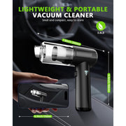 TRAKAR Handheld Vacuum Cleaner 4-in-1 Multifunctional, 20000PA Suction, Cordless Rechargeable with LED Light and Multiple Nozzles