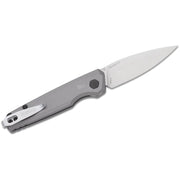 Kershaw Launch 18 Automatic Folding Knife, 2.79in CPM 154 Steel Spear Point Blade, Stonewashed Finish, Gray Anodized Aluminum Handle, KS7551