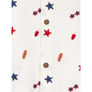 Carter's Child of Mine 6S778410 Baby and Toddler Boy Patriotic Outfit Set, 2-Piece, 3T, Ivory