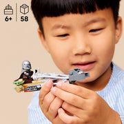 LEGO Star Wars The Mandalorian & Grogu Speeder Bike Building Toy, 58 Pieces, Multicolor, 75436