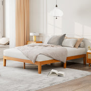 Concetta CJ-WH01-F-DU 12 inch Full Natural Pine Platform Bed Frame