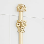Signature Hardware 955210-1.5 Corabel 2 Inch Tall Cabinet Cremone Security Bolt - Polished Brass