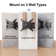 MountFTV K939 Full Motion TV Wall Mount 360 Rotation Bracket