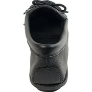 Minnetonka Deerskin Kilty Mocs for Ladies - Black - 7.5M