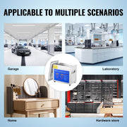 KFFKFF Ultrasonic Cleaner, 15L Stainless Steel Tank, 40kHz Frequency, Digital Heater and Timer, Professional Lab Jewelry Eyeglass Cleaner, 20A