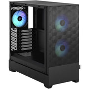 Fractal Design Pop Air RGB Black TG Mid Tower Computer Case, High-Airflow Mesh Front, Tempered Glass Side Panel, ATX Compatible, FD-C-POR1A-06