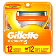Gillette 30552 Fusion Manual Refill Cartridges - 12 ct