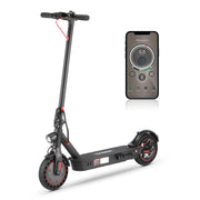 iScooter 1S-BK-US 1S Electric Scooter, 350 W Motor Max Speed 18.6 MPH, 8.5 In. Solid Tires, up to 17 Miles Long Range for Adults with Dual Braking System and App, Black