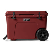 YETI Tundra Haul Wheeled Cooler with Rotomolded Construction, Permafrost Insulation, NeverFlat Wheels, Stag Red
