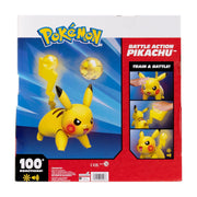 Jazwares Pokmon Battle Action Pikachu Interactive Figure, 12-Inch with Electric Attack, Light-Up Tail, Touch Sensors, Authentic Sounds, PKW4857
