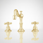 Signature Hardware 449725 Barbour 1.2 GPM Widespread Bathroom Faucet, Polished Brass