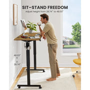 Chitooma 55STANDINGDESKBROWN Kyspho Large Electric Standing Desk, 55 x 24 inch