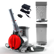 Voltera 90 Cordless Pool Vacuum Cleaner, Heavy-Duty with PowerBlade Technology, Dual Filtration System, Extended 75-Min Runtime, Grey and Red, EV090CBXNUXXVOL