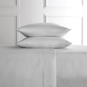 Hotel Style HS8428029490-11 4-Piece Gray Lyocell & Linen Blend Percale Bed Sheet Set, Full