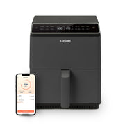 COSORI Dual Blaze 6.8qt Ceramic Coating Smart Air Fryer Dark Gray
