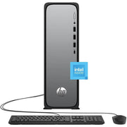 HP S03-0933wb OmniDesk Slim Desktop i3-14100 3.5GHz Intel UHD Graphics 8GB RAM 512GB SSD Win 11 Home Meteor Silver