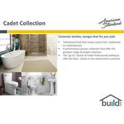 American Standard 4188a004.020 1.6 Gpf, Gravity Fed Floor Mount Toilet Tank, White