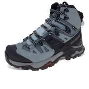 Salomon Quest 4 Gore-Tex Waterproof Hiking Boots for Women, Slate/Trooper/Opal Blue, Size 11, L41387000
