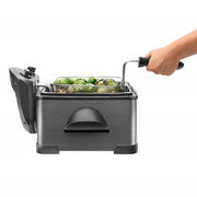 Chefman RJ07-45SS-B Stainless Deep Fryer Jumbo Size Black