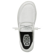HEYDUDE Wendy Funk Mono Slip-On Casual Shoes for Ladies - White - 9M