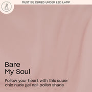 OPI GelColor Bare My Soul Sheer Soft Beige Crme Gel Nail Polish, 0.5 Fl Oz, Vegan, HEMA Free, Long-Lasting Wear