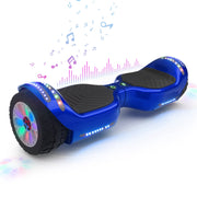 Mosta Hover Electric Scooter Board, Self-Balancing, 9 mph Speed, 9 Miles Range, All Terrain, Bluetooth, LED Lights, 6.5 Inch Wheels, 165 lb Capacity, Blue