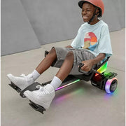 Jetson JCRSH2-BLK Crush Light-Up JetKart Hoverboard Combo