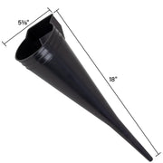 Scepter 15.5 Quart Oil Drain Pan with Pour Spout and 18-Inch Mechanics Funnel Kit, Black, Plastic
