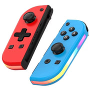 Colorfish Game Controller for Nintendo Switch With LED Neon Red/Blue