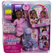 Mattel Barbie Dream Besties Brooklyn Fashion Doll with Posable Body, Hair Chalk, Removable Fashions, Makeup Palette, and Accessories